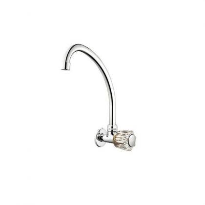 Wall mount cold water kitchen faucet