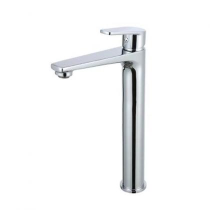 Tall washroom chrome basin faucet water mixer tap