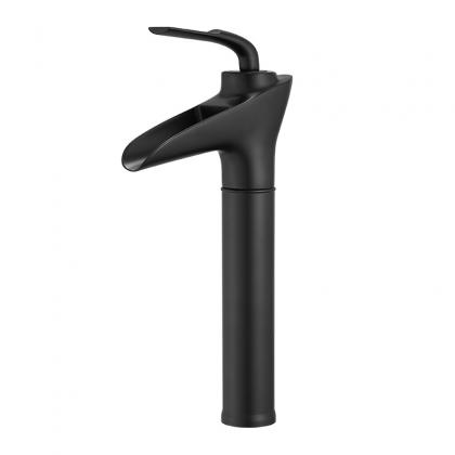 Black countertop sasin faucet