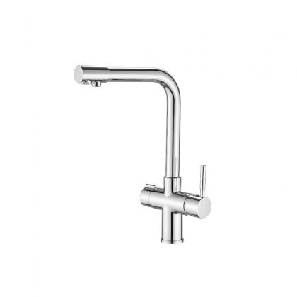 double handle brass kitchen faucet taps